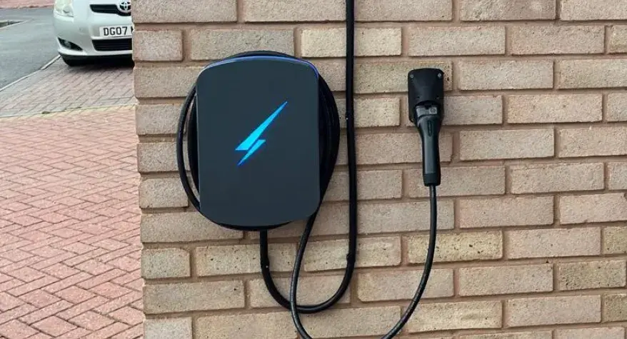 EV charge point installed in Lower Broadheath